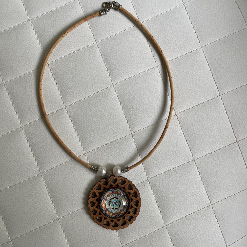 NEW wooden necklace from Italy